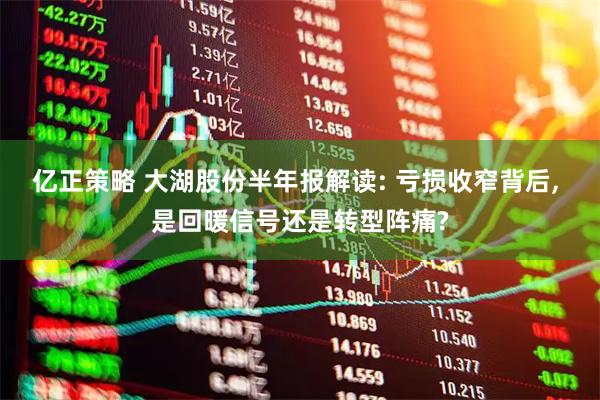 亿正策略 大湖股份半年报解读: 亏损收窄背后, 是回暖信号还是转型阵痛?