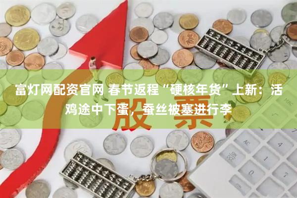 富灯网配资官网 春节返程“硬核年货”上新：活鸡途中下蛋，蚕丝被塞进行李